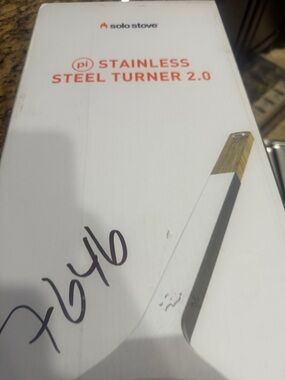 Solo Stove Stainless Steel Turner 2.0 - Silver with Wooden Accent